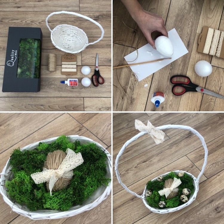 koszyczek wielkanocny DIY