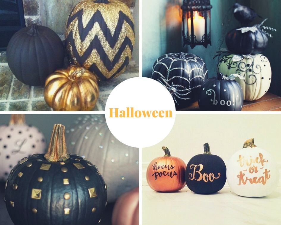 dekoracyjne dynie na Halloween