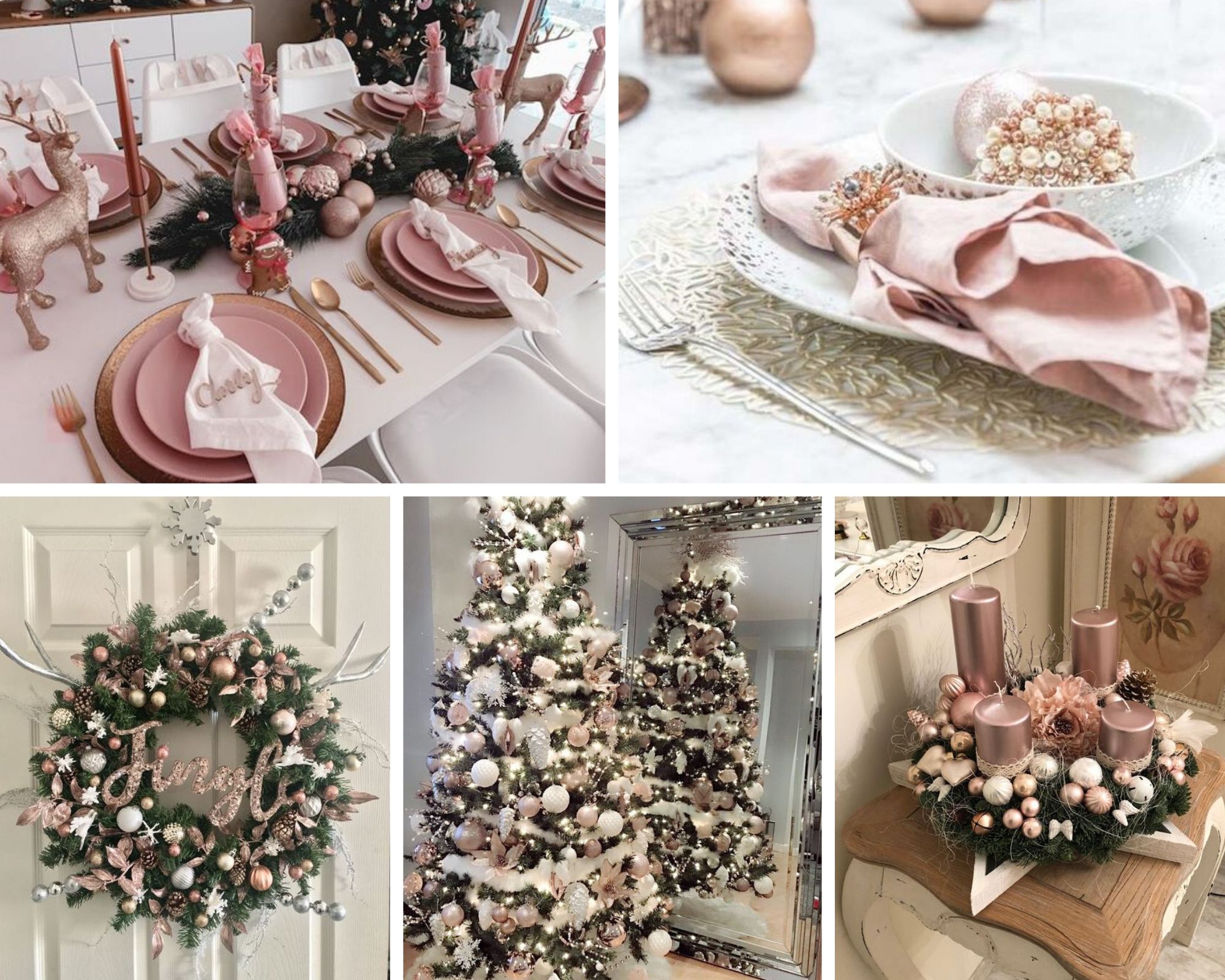 Święta w kolorze rose gold
