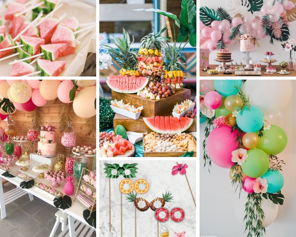 tropical party - dekoracje