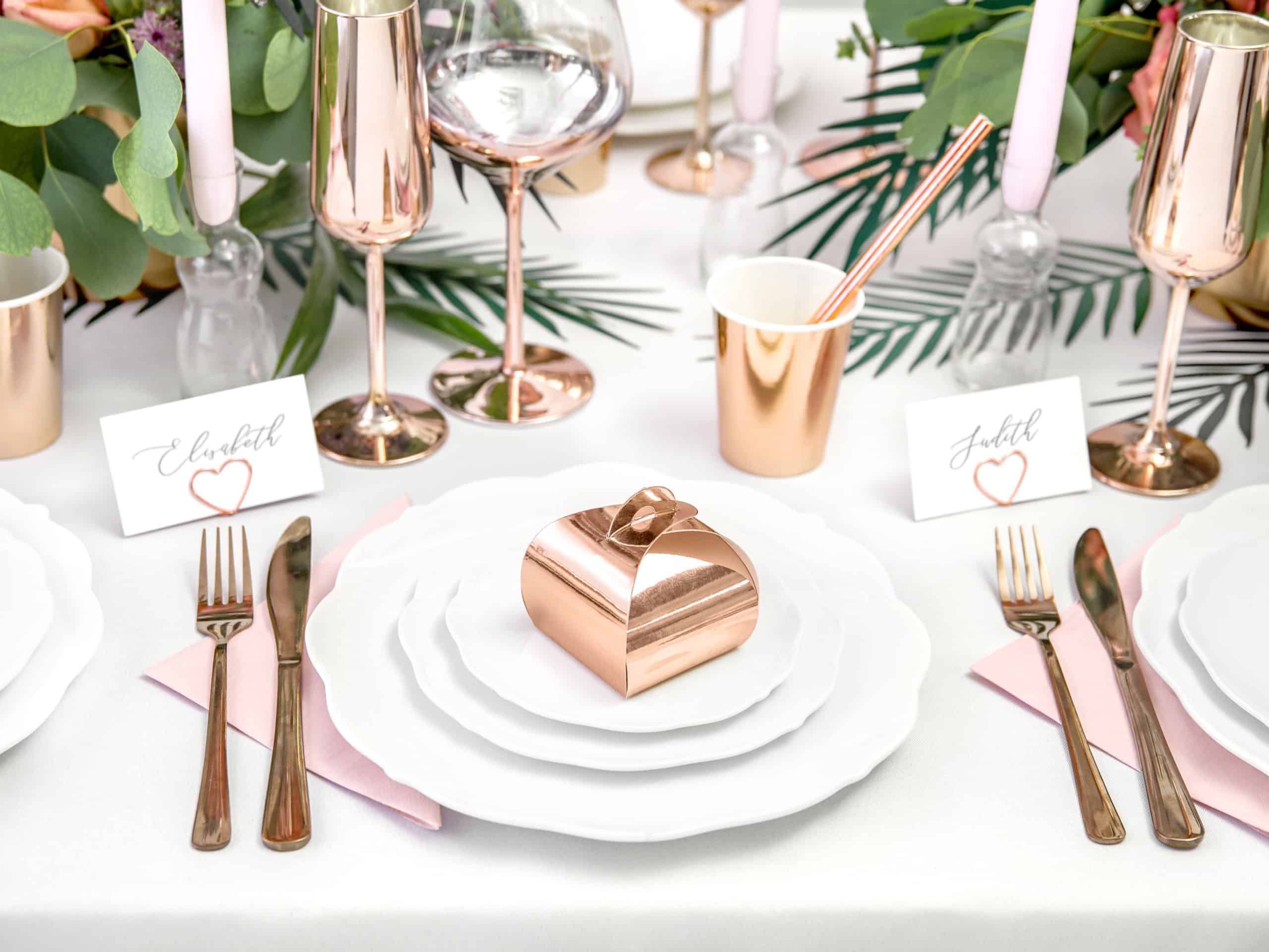 wesele w stylu rose gold
