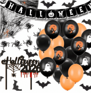 Zestaw Na Halloween Mroczny Biało-Czarny