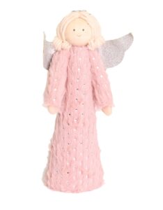 Aniołek Drewniany Figurka Świąteczna