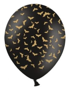 Balon 30 cm, Nietoperze, Pastel Black