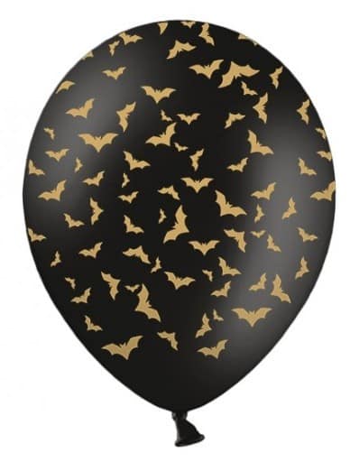 Balon 30 cm, Nietoperze, Pastel Black