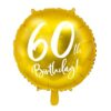 Balon 60th Birthday, Złoty