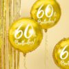 Balon 60th Birthday, Złoty