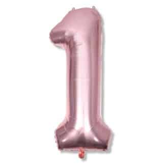 Balon foliowy 1 Rose Gold Metalic 100cm