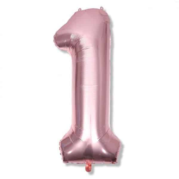 Balon foliowy 1 Rose Gold Metalic 100cm