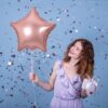 Balon foliowy 45cm Gwiazdka Rose Gold
