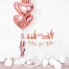 Balon foliowy 45cm Serce Rose Gold
