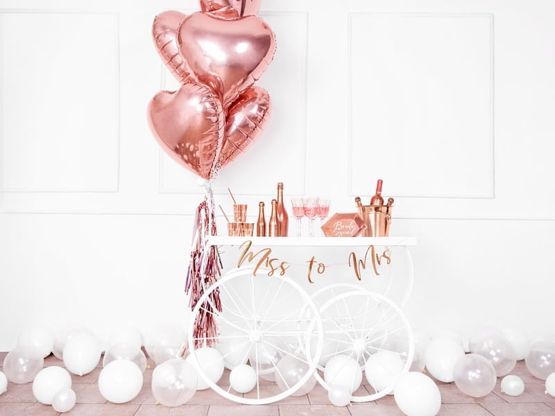 Balon foliowy 45cm Serce Rose Gold