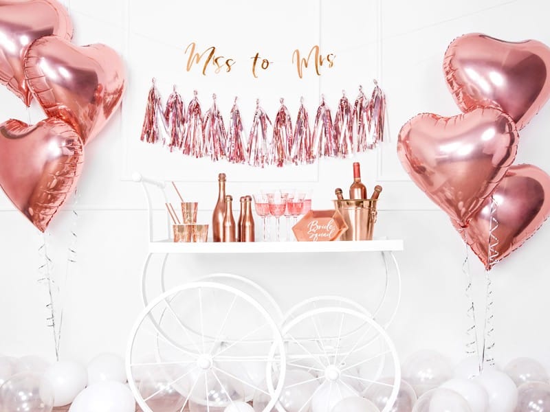 Balon foliowy 45cm Serce Rose Gold