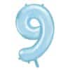 Balon foliowy błękitna cyfra 9 86cm 