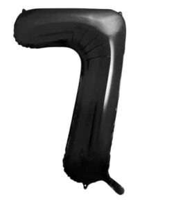Balon Foliowy Cyfra 7 Czarna