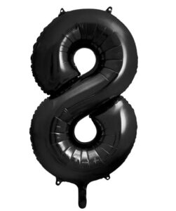 Balon Foliowy Cyfra 8 Czarna