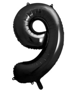 Balon Foliowy Cyfra 9 Czarna