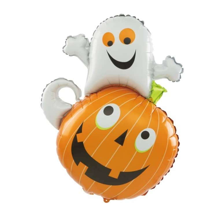 Balon foliowy dynia z duchem Halloween