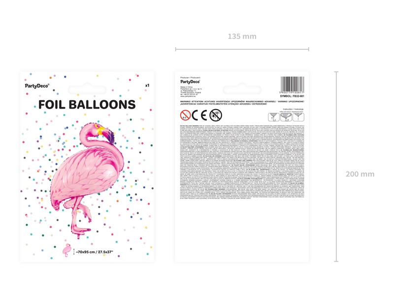 Balon foliowy FLAMING