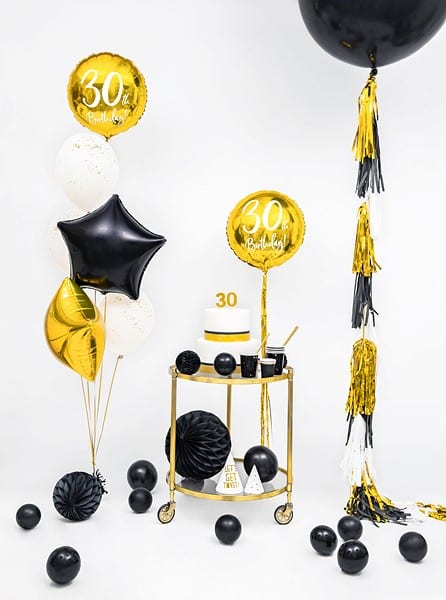 Balon foliowy Gwiazda czarna 18