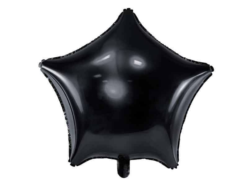 Balon foliowy Gwiazda czarna 18