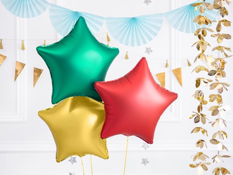 Balon foliowy Gwiazdka czerwona 48cm