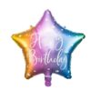 Balon Foliowy Gwiazdka Happy Birthday Mix