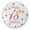 Balon foliowy Happy 18 Birthday Rose Gold