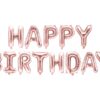 Balon foliowy HAPPY BIRTHDAY napis Rose Gold