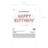 Balon foliowy HAPPY BIRTHDAY napis Rose Gold