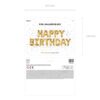 Balon foliowy HAPPY BIRTHDAY napis złoty