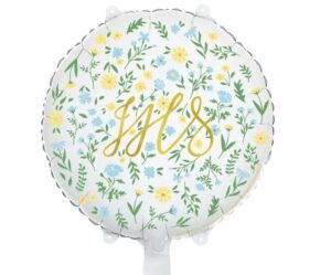 Balon Foliowy IHS Kwiatki Komunia