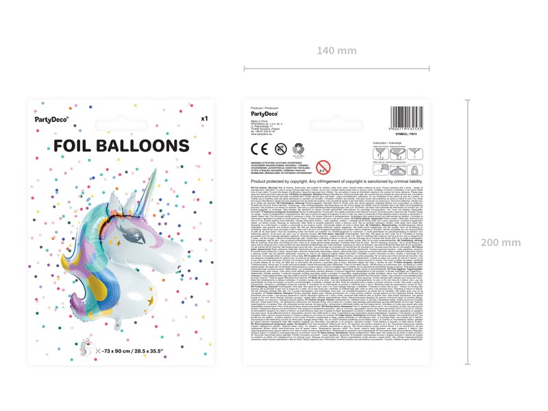 Balon foliowy Jednorożec 