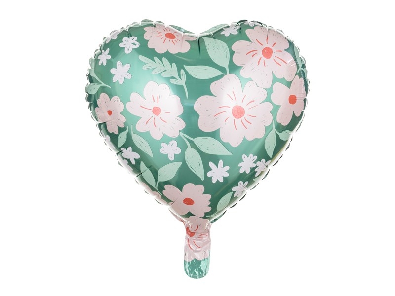 Balon Foliowy Kwiatowe Serce