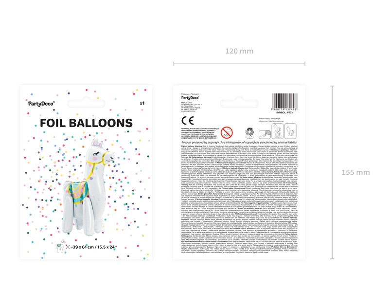 Balon foliowy LAMA