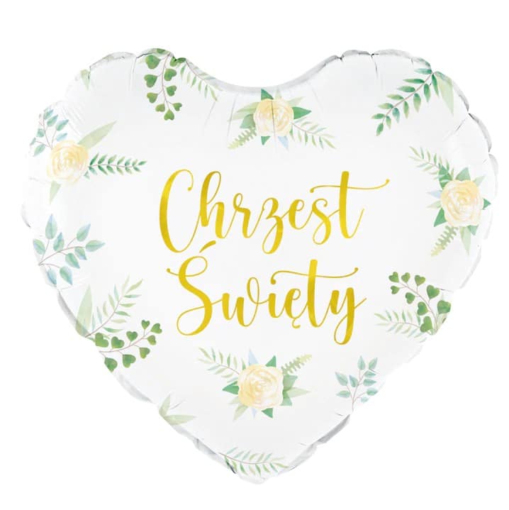 Balon Foliowy na Chrzest Święty Boho