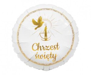 Balon foliowy na Chrzest święty Glamour