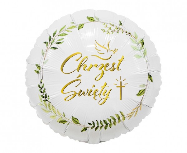 Balon foliowy na Chrzest święty