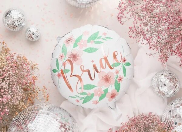 Balon foliowy na Wieczór Panieński Bride Kwiatowy 