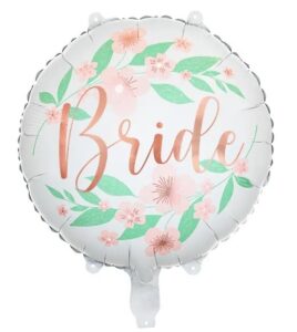 Balon foliowy na Wieczór Panieński Bride Kwiatowy