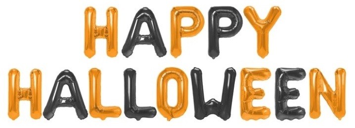 Balon foliowy napis HAPPY HALLOWEEN