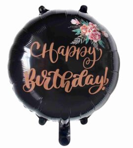 Balon foliowy okrągły 'Happy Birthday'