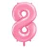 Balon foliowy różowa cyfra 8 86cm 