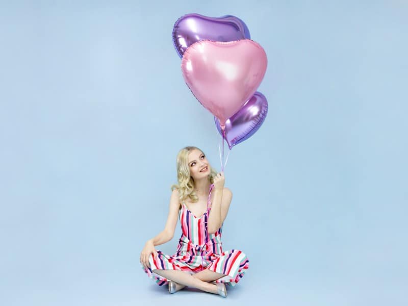 Balon foliowy Serce różowe 60cm