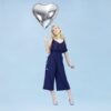 Balon foliowy Serce srebrne 60cm