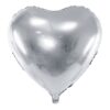 Balon foliowy Serce srebrne 60cm