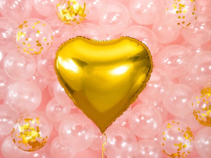 Balon Foliowy Serce złote 60cm