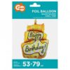 Balon foliowy Tort Happy Birthday 