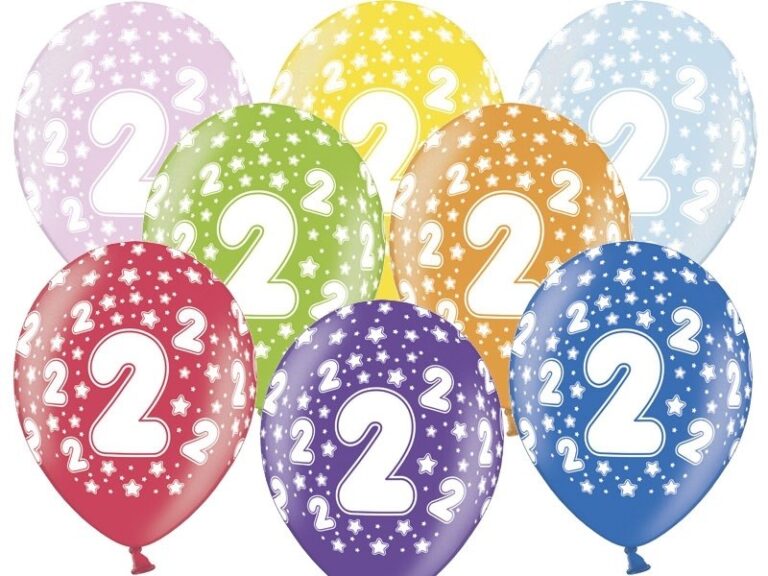 Balon pastelowy na 2 urodziny