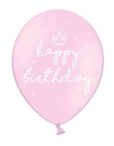 Balon różowy Happy Birthday To You